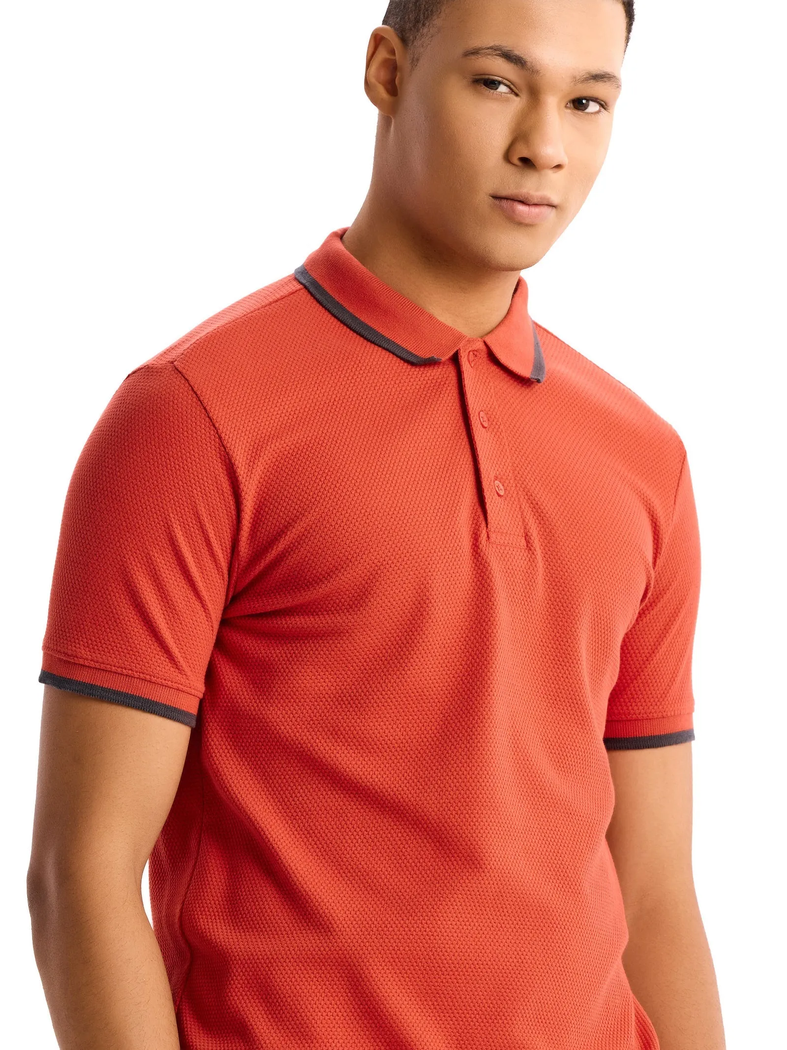 100% Cotton Pop Corn Polo