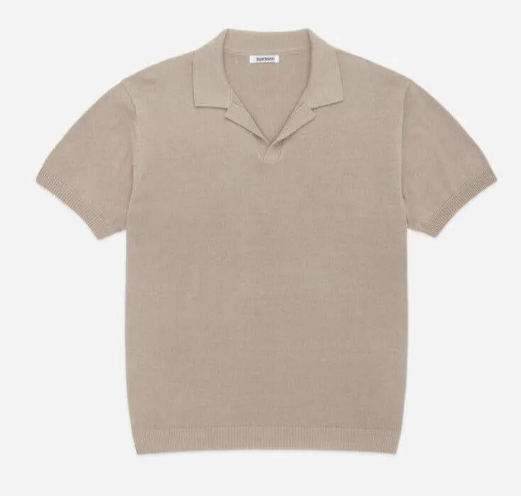 3sixteen - Knit Polo Tan