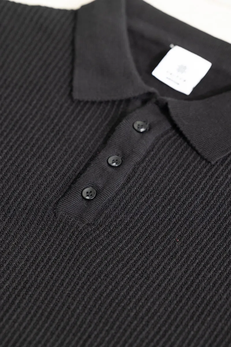 Adorn Black Polo T-Shirt