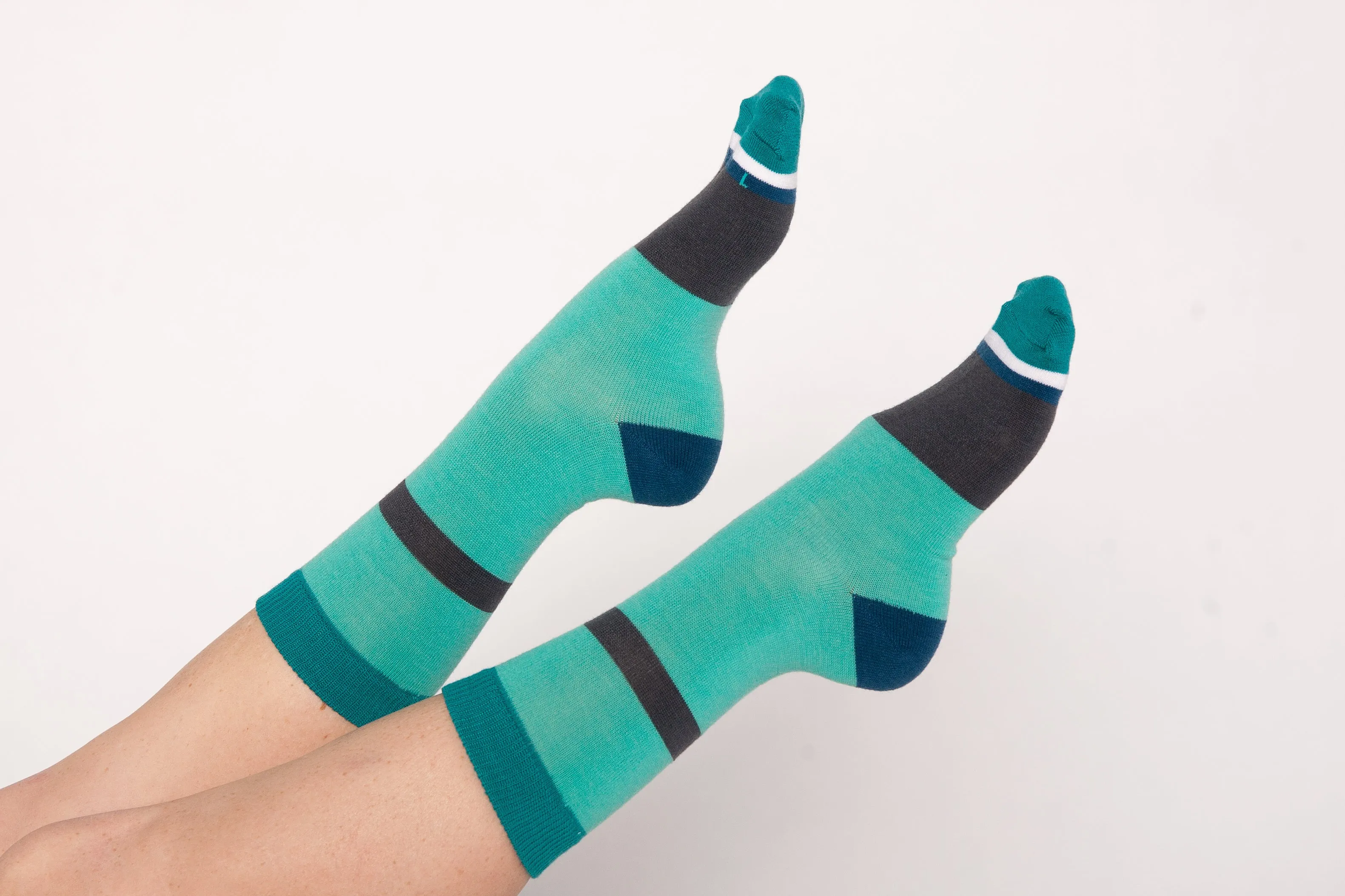 Adult Merino Wool Socks, Green