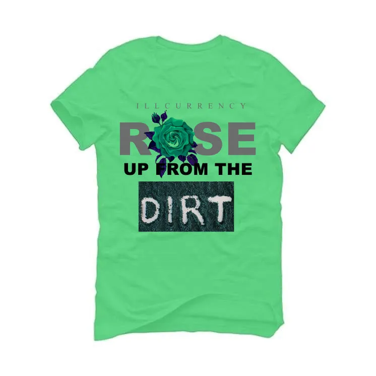 Air Jordan 5 Green Bean Synthetic Green T-Shirt (Rose up from the dirt)