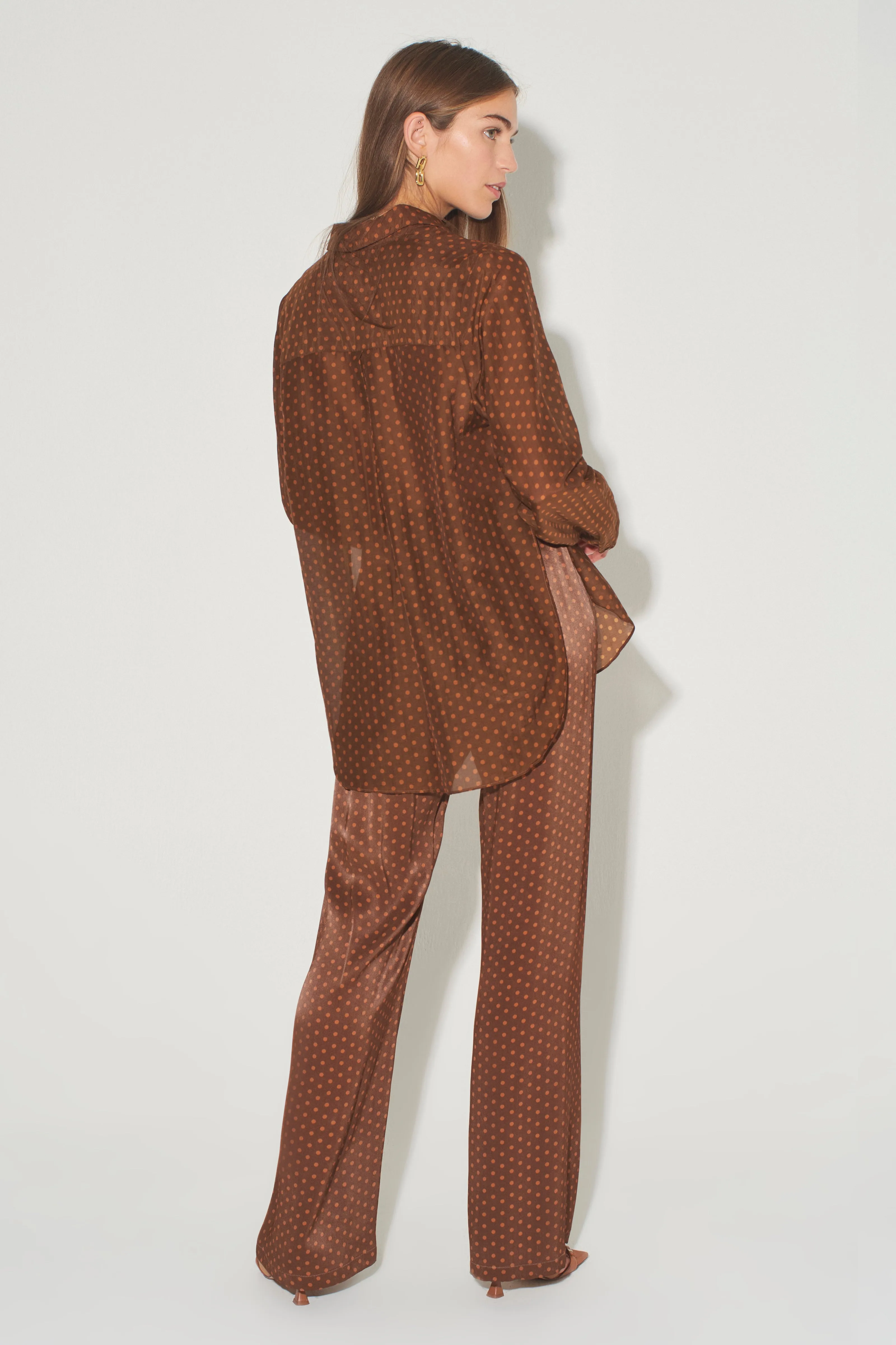 ALIDA RELAXED PANT-BRONZE SPOT