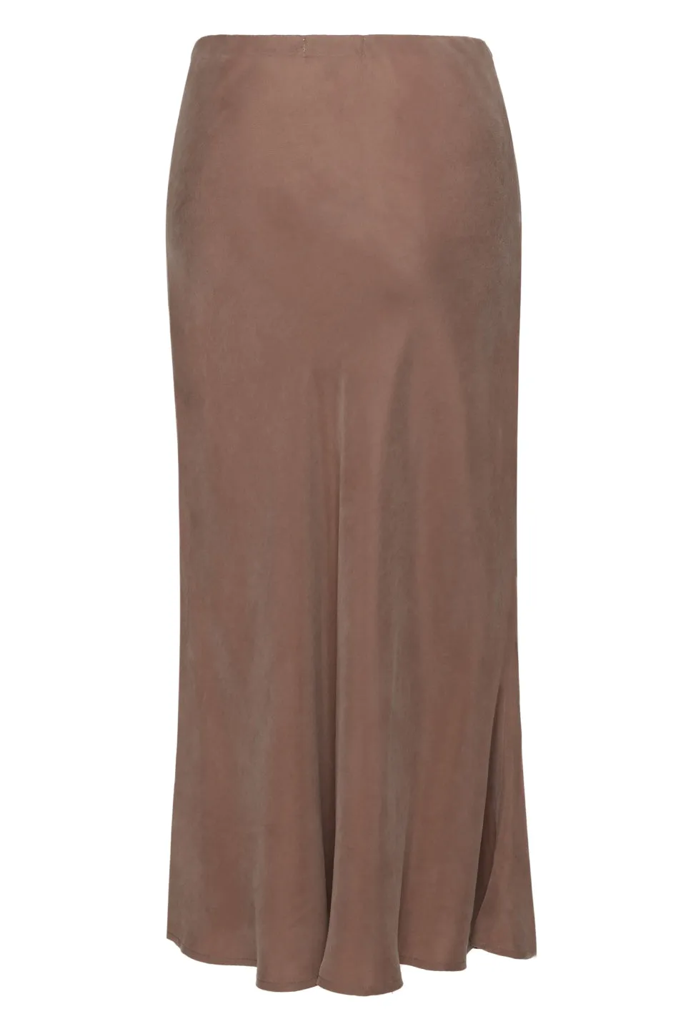 Beyond Nutmeg Cupro Bias Cut Midi Skirt