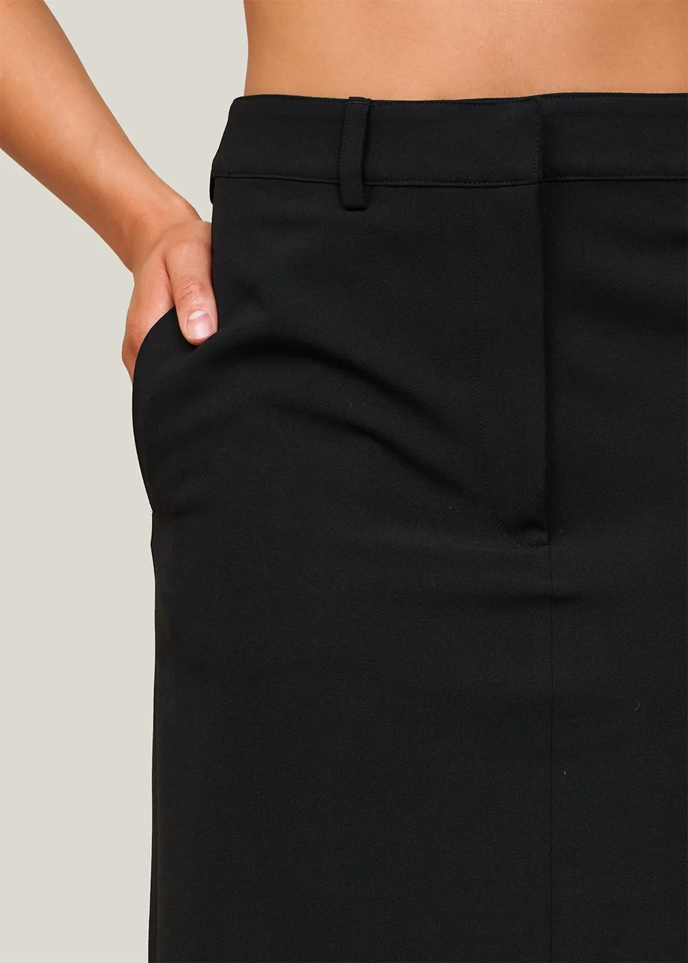 Black Minter Maxi Skirt