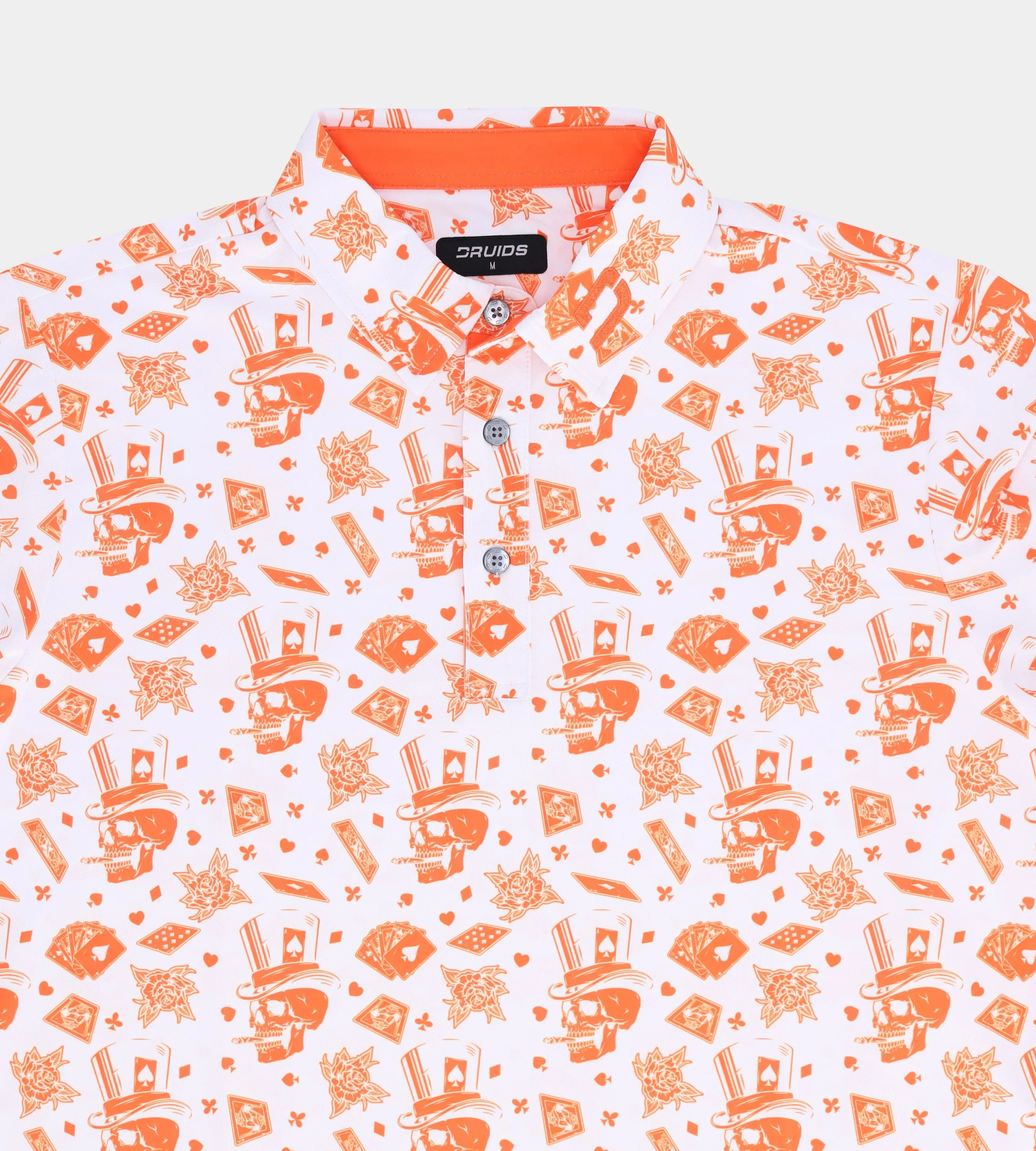 BLACKJACK POLO - WHITE / ORANGE