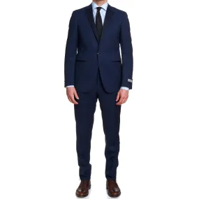 CANALI 1934 Navy Blue Water Resistant Wool 1 Button Formal Suit EU 50 US 40 Slim Fit