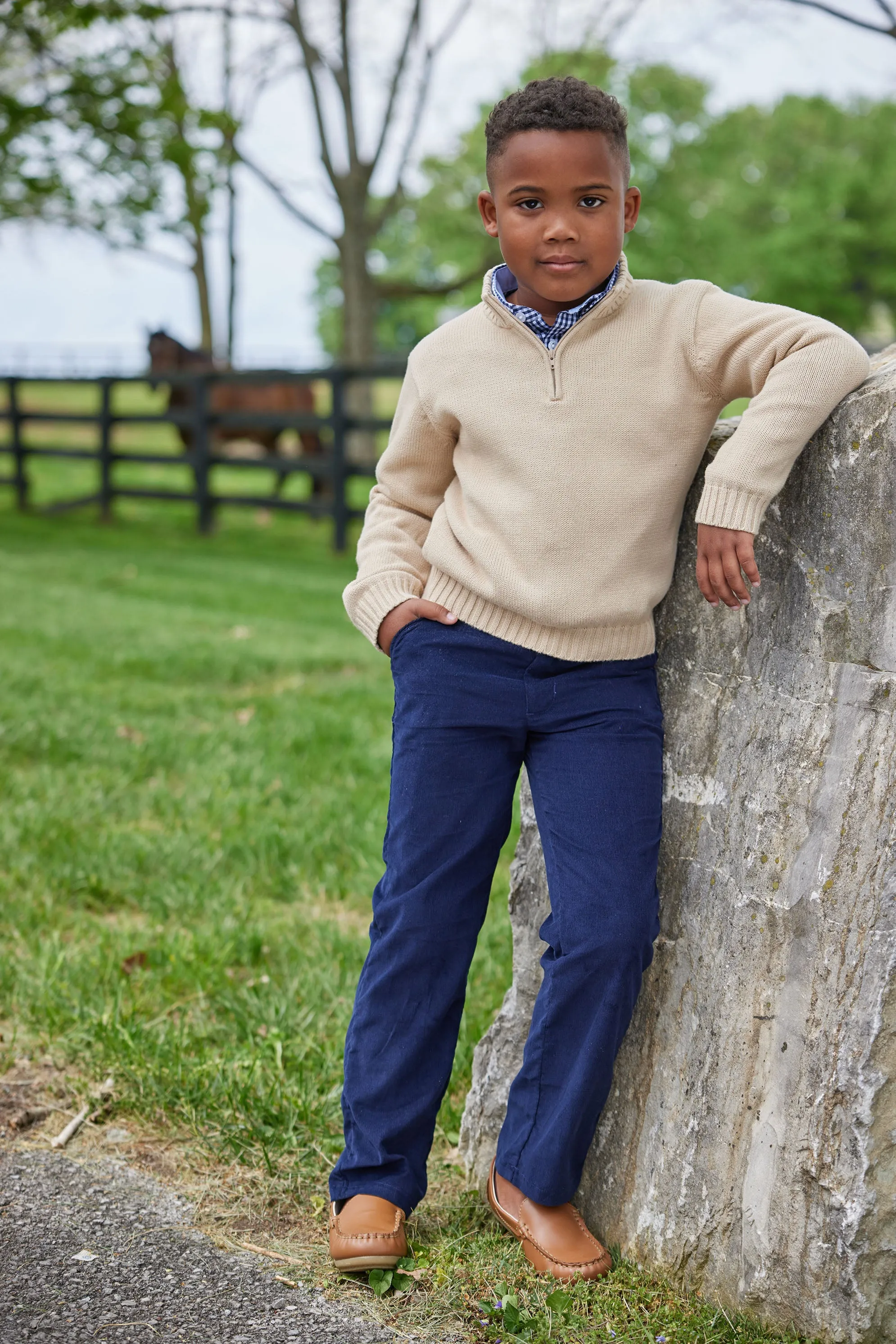 Classic Pant - Navy Corduroy