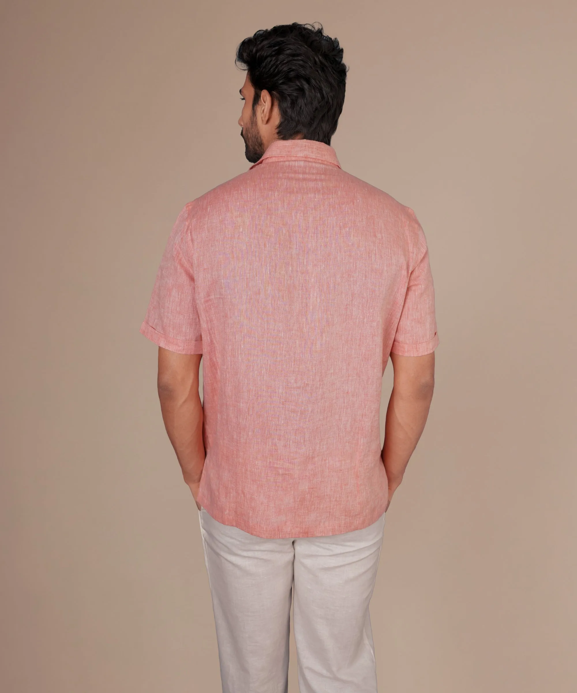 Coral Pink Popover Shirt