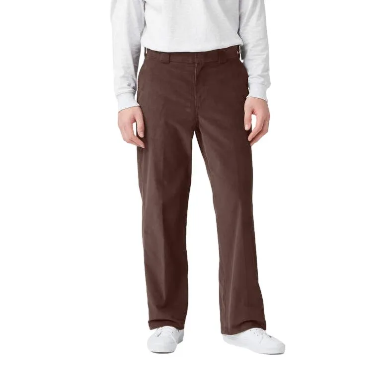 Dickies Flat Front Corduroy Pants Chocolate Brown