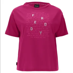 Freddy T-shirt with S2WBCCT7 F104 fuchsia print