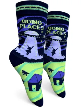 Going Places Womens Crew Socks