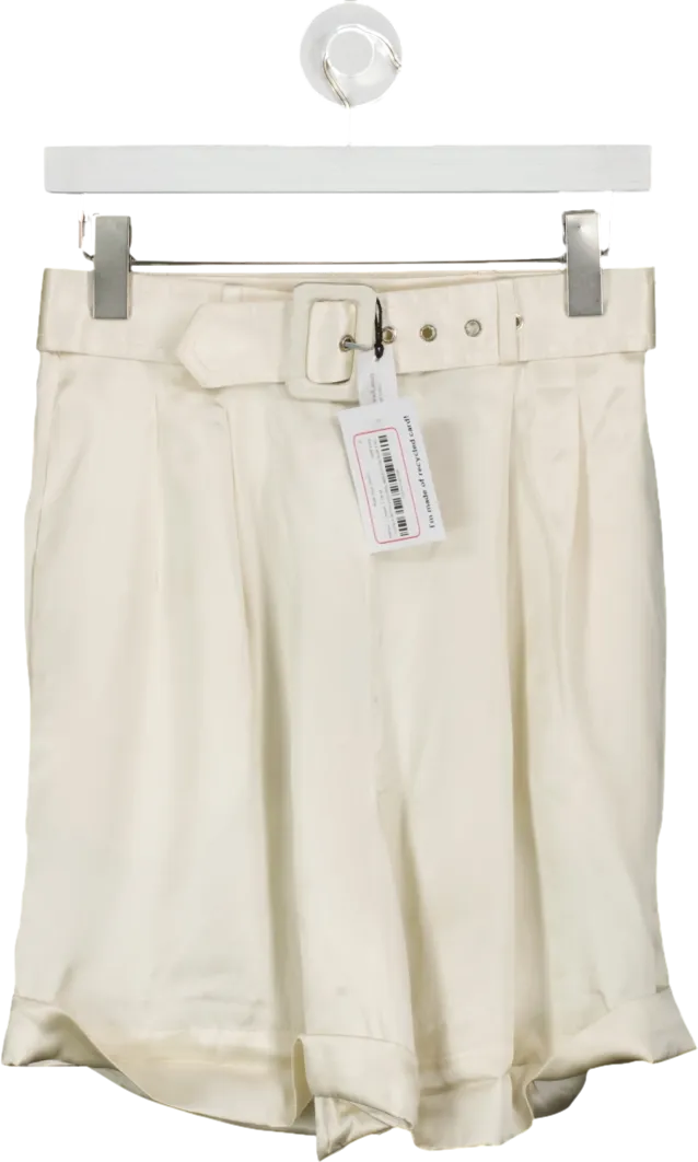 Harmur Cream 100% silk  Rush Hour Shorts UK M