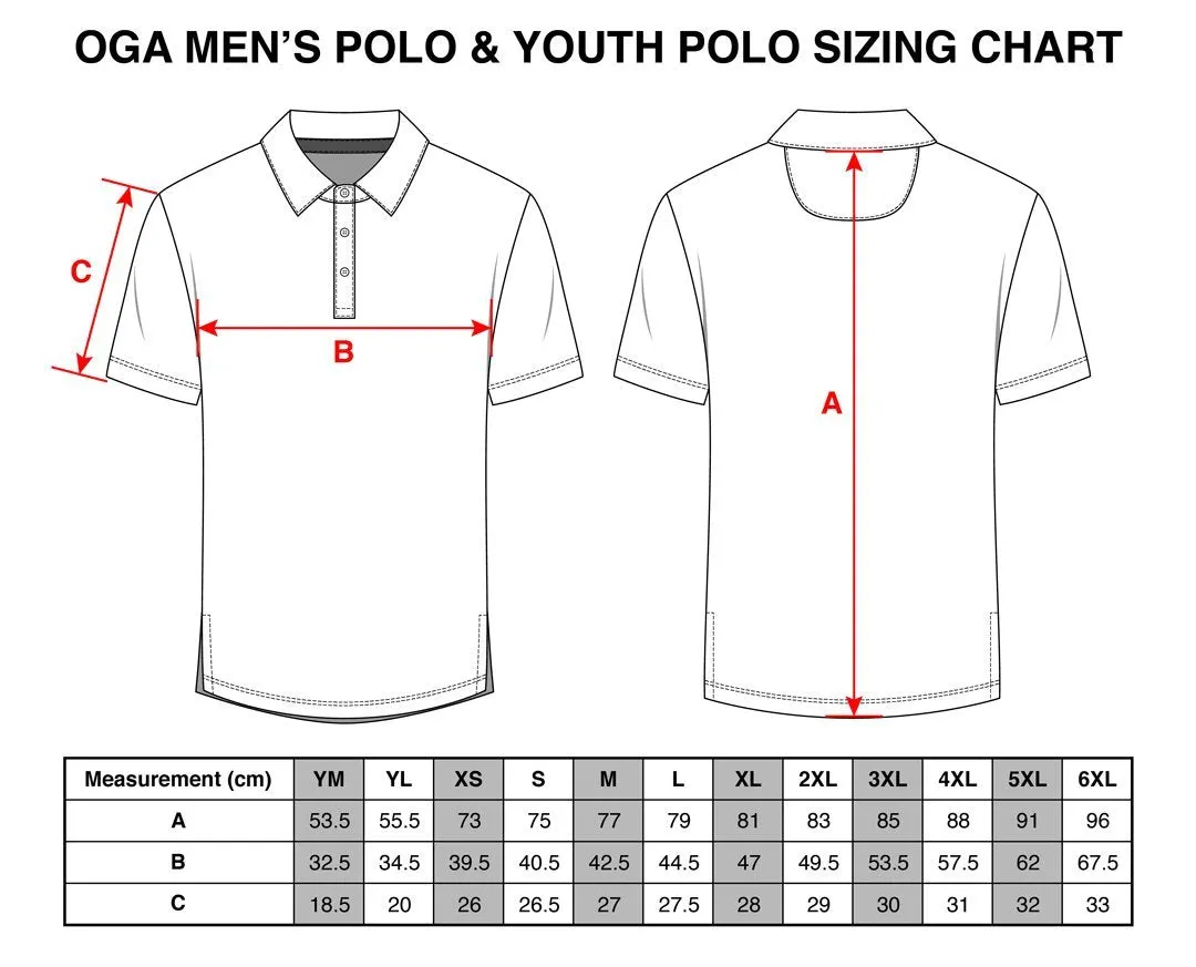 Hibiscus Pareu Polo - OGA Youth Polo - Turquoise & Pale Pink