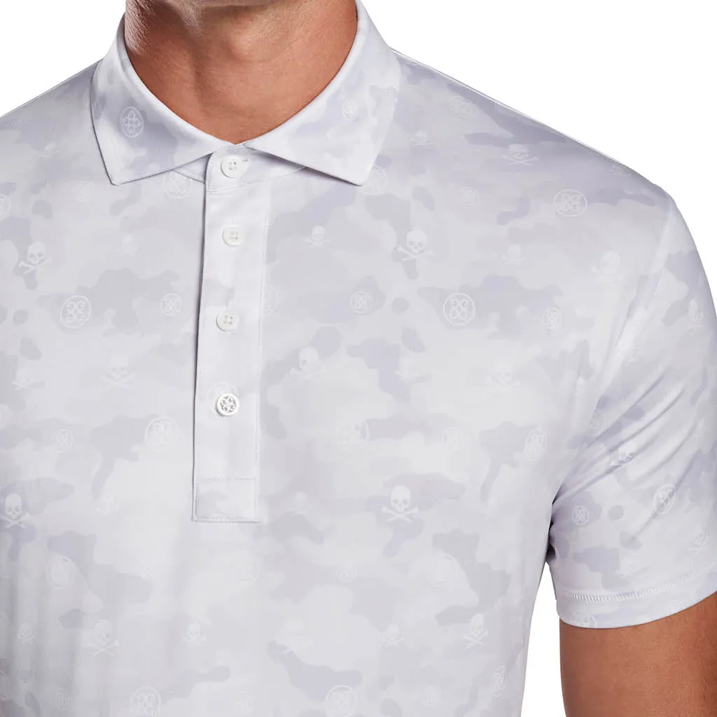 ICON CAMO JERSEY POLO SNOW