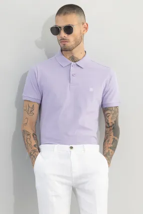 Incise Logo Lavender Polo T-Shirt