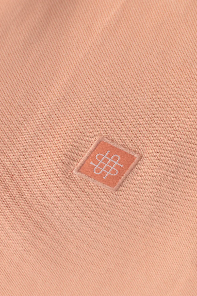 Incise Logo Pink Polo T-Shirt