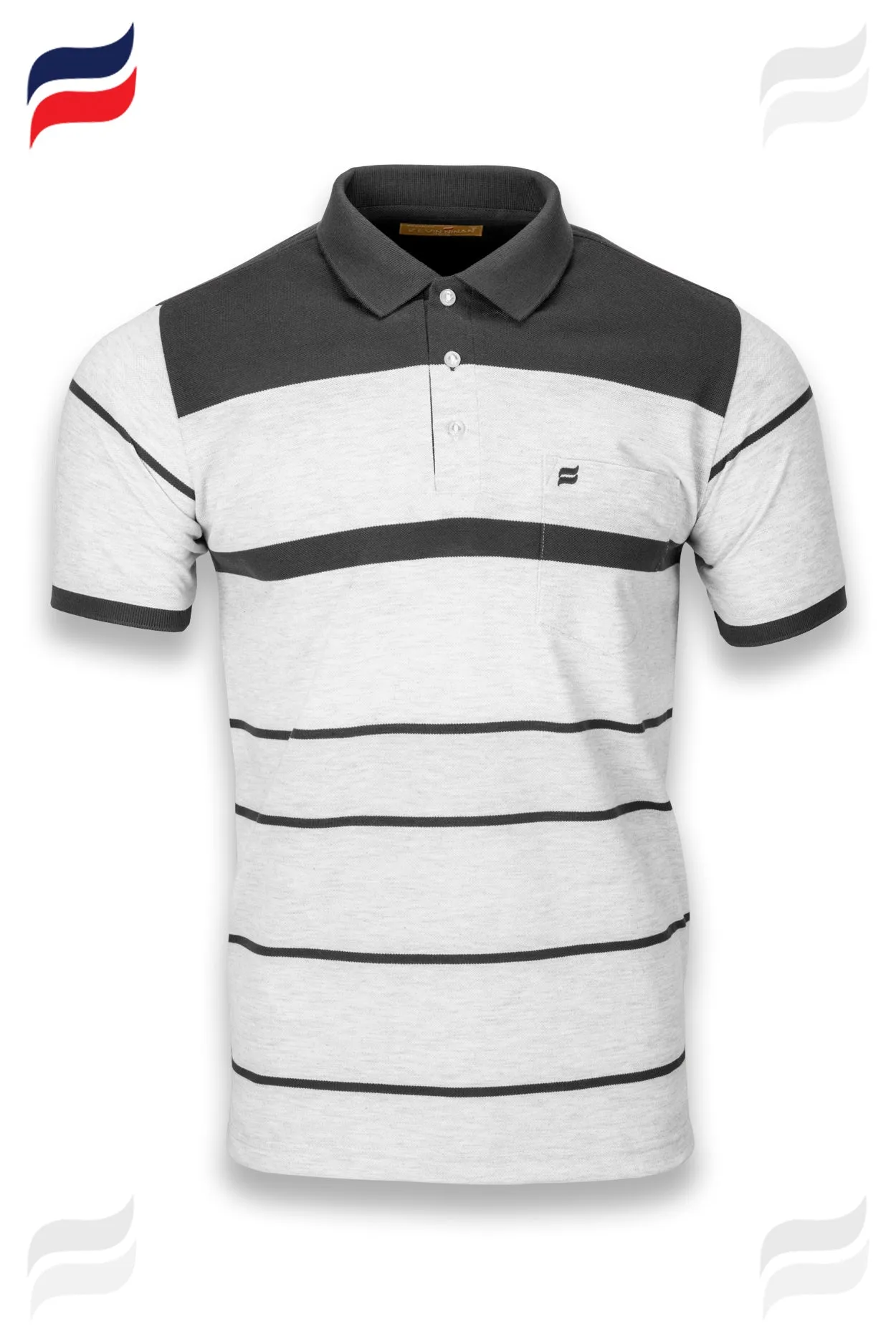 Kevin Ninan Striped Polo