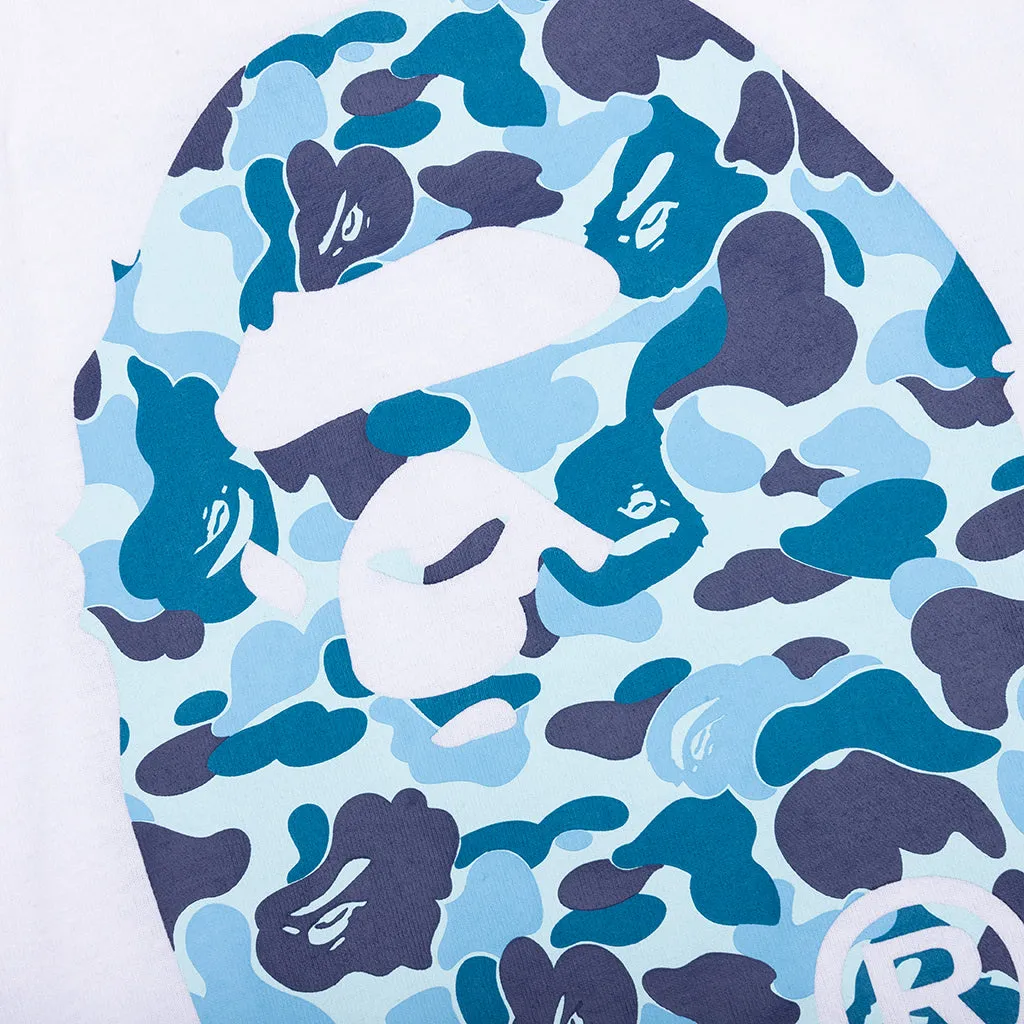 Kid's ABC Camo Big Ape Head Tee - White/Blue