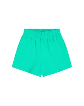 KIDS ESSENTIAL SWEAT SHORT - POOL GREEN