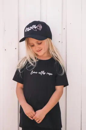 Kid's Love Ellis Rose Tee - Black & White