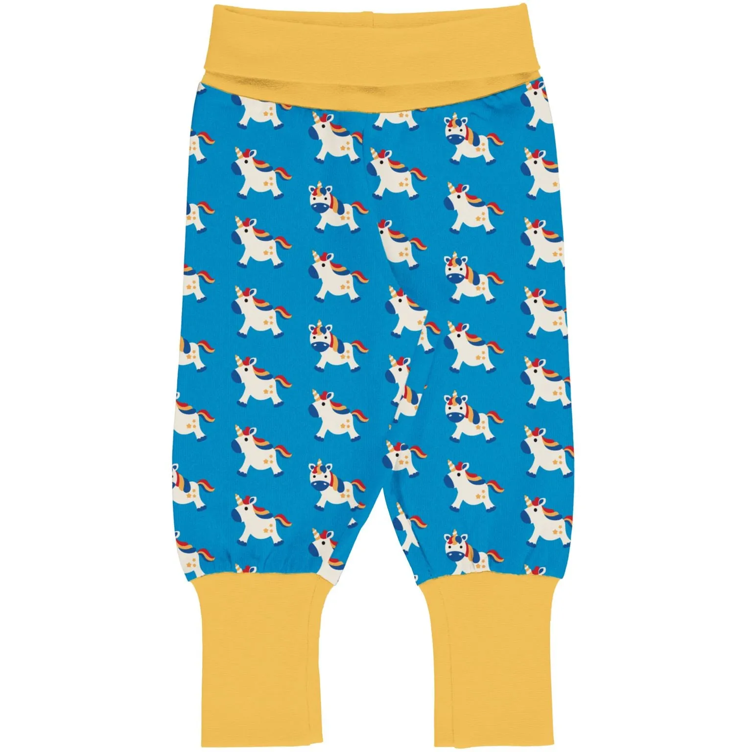 Maxomorra Tales Unicorn Cotton Rib Pants