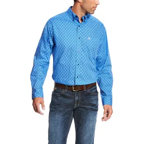 Men's Ariat Blue Marina Marvel Print Shirt