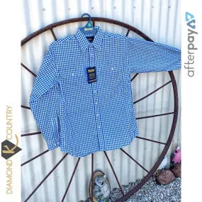 Men's Bisley Royal Blue Check Shirt