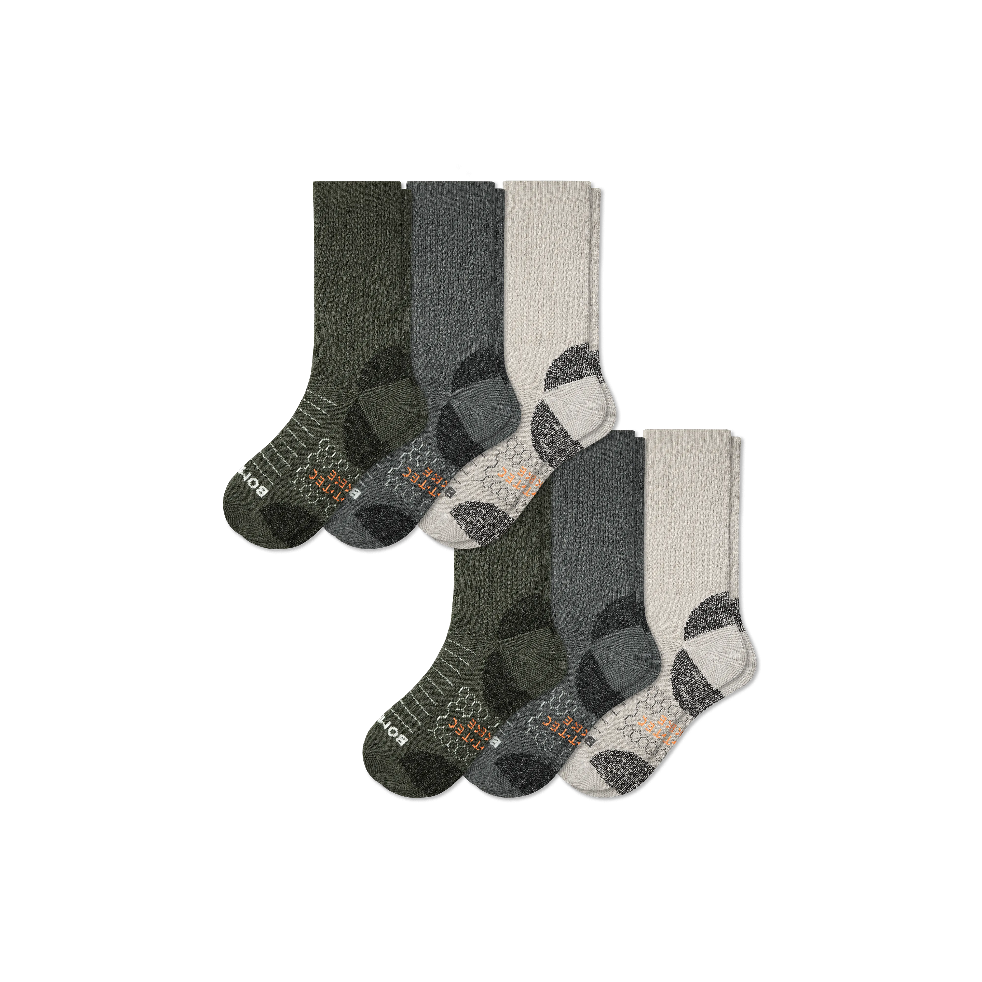 Men's Hiking Calf Sock 6-Pack