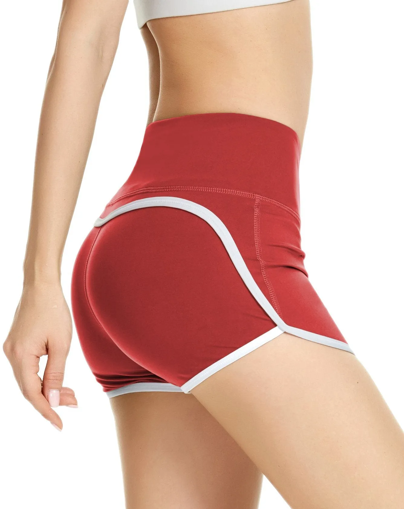 Mid-Waist Tummy Control Train Shorts