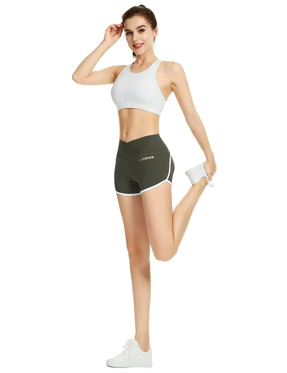 Mid-Waist Tummy Control Train Shorts