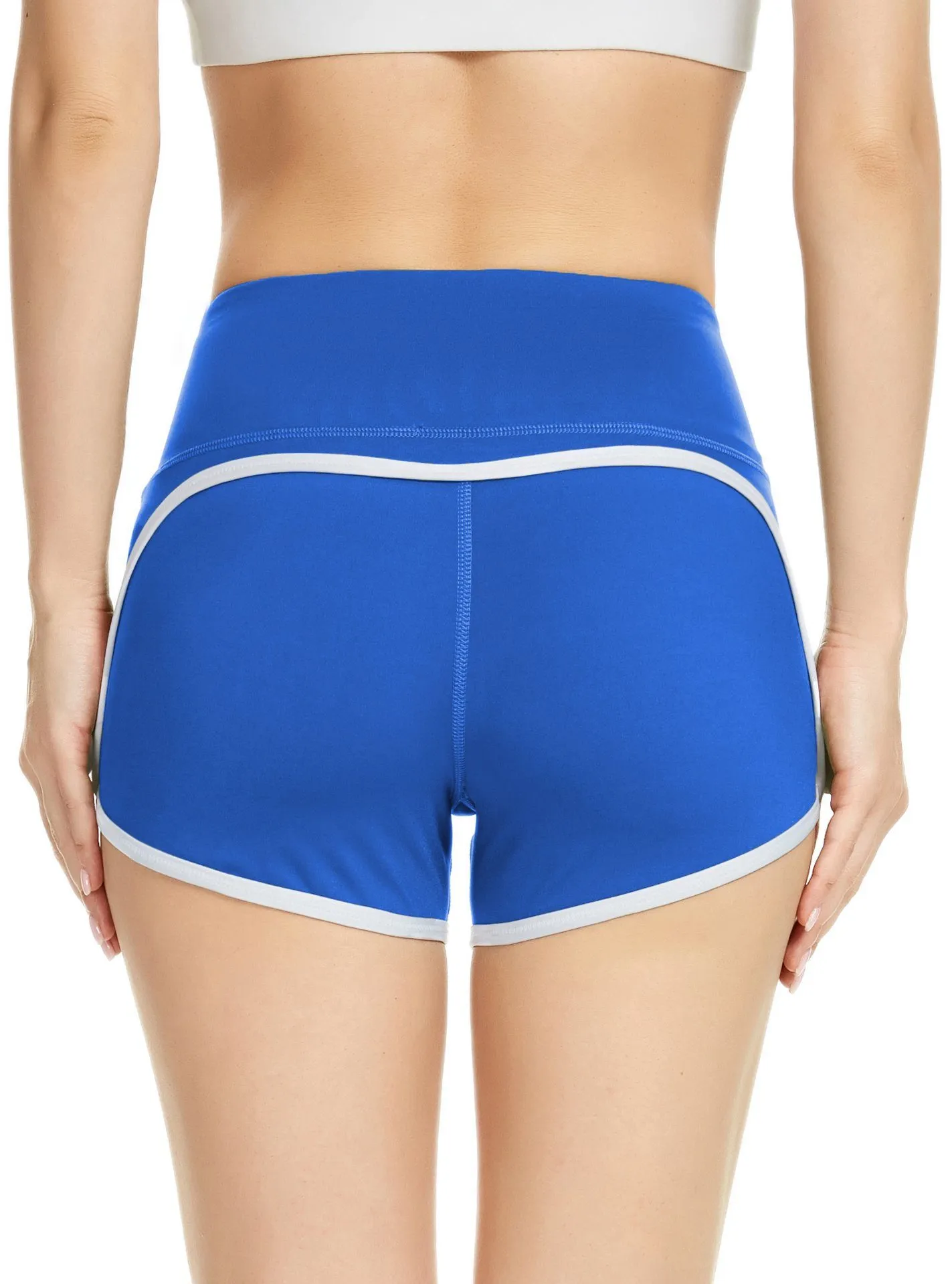 Mid-Waist Tummy Control Train Shorts