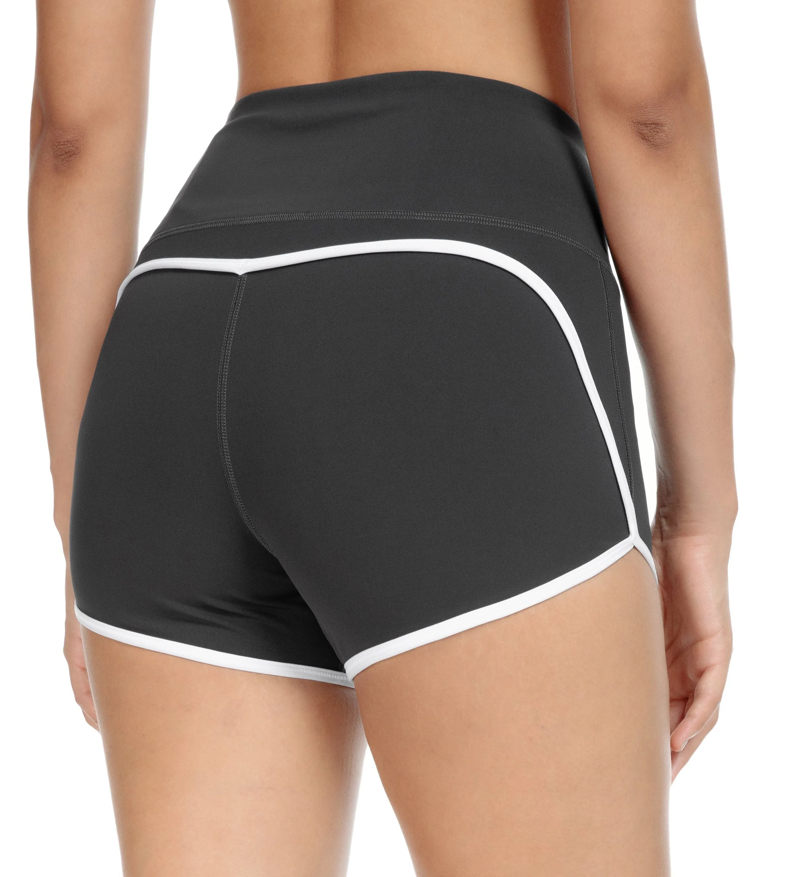 Mid-Waist Tummy Control Train Shorts