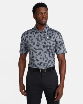 Nike Dri-FIT Tour Micro Print Polo Smoke Grey - SS24