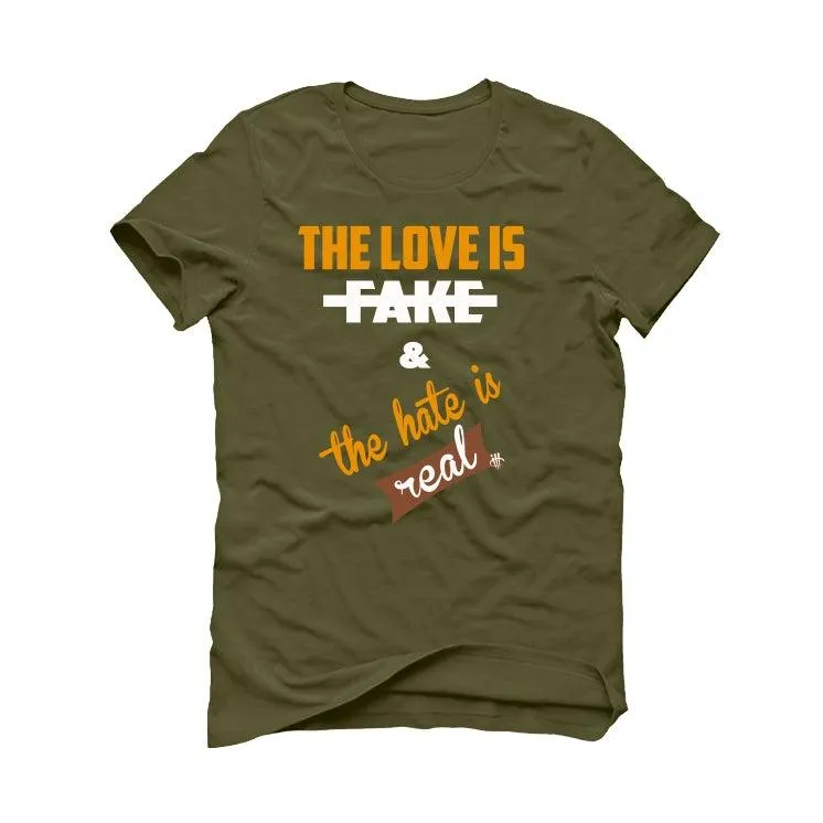 Nike Dunk Low Dusty Olive Gold Military Green T-Shirt (The love is fake)