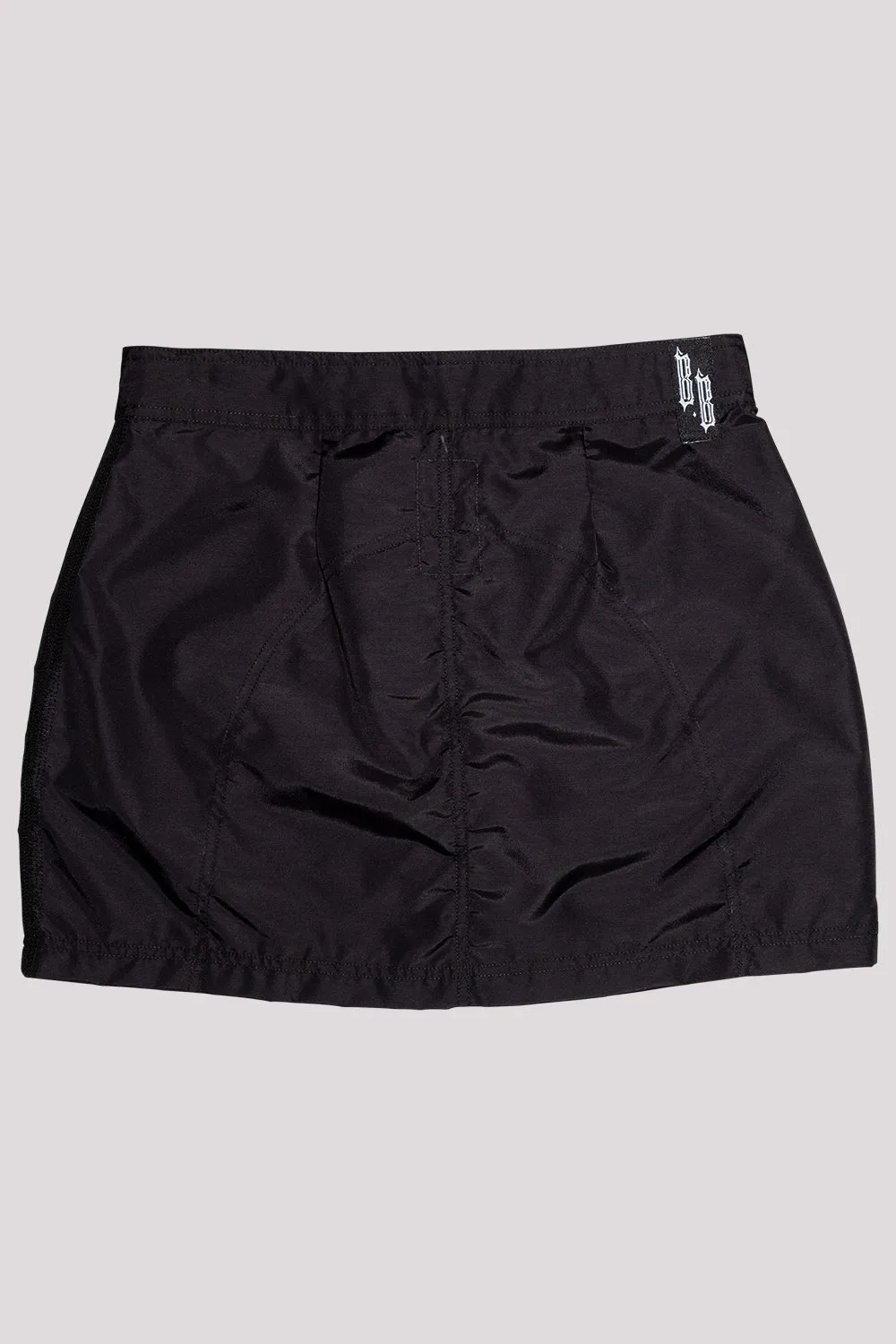 Nylon Mini Skirt | Black