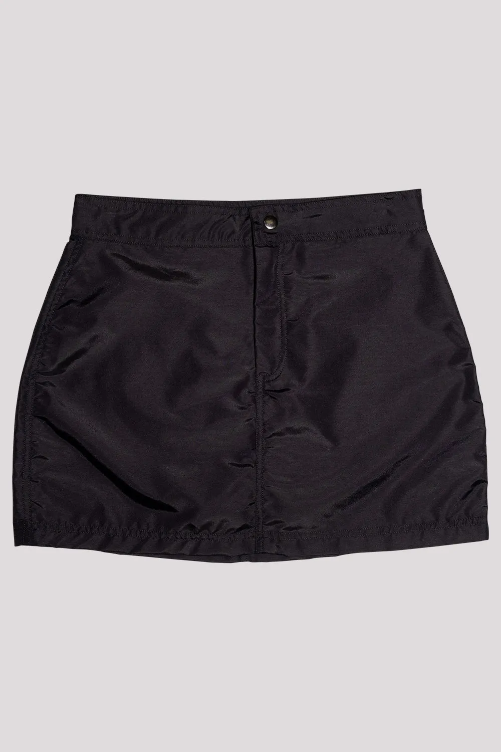 Nylon Mini Skirt | Black