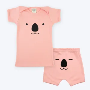 Organic Baby Pink Koala Set