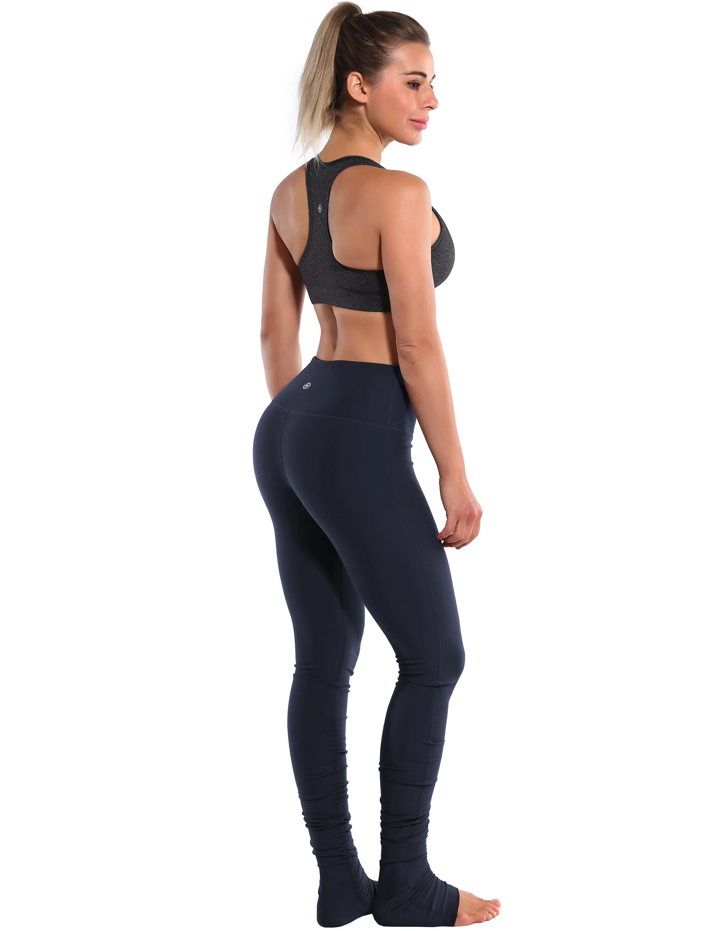 Over the Heel Yoga Pants darknavy