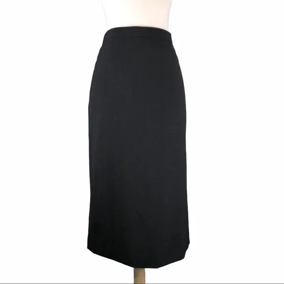 Peserico Charcoal Grey Pencil Skirt