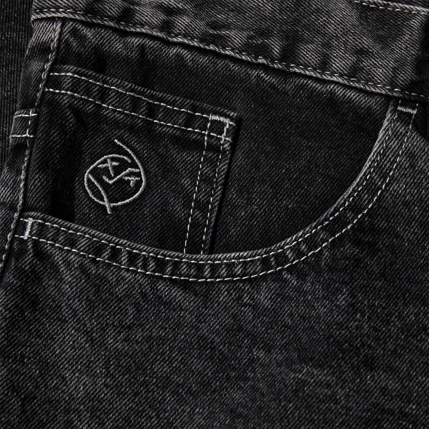 Polar Skate Co. Big Boy Shorts Silver Black