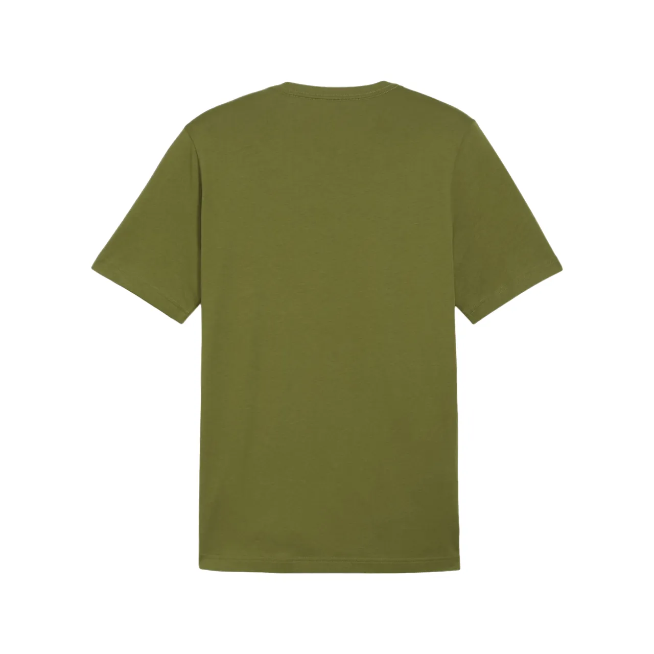 Puma men's short sleeve t-shirt with small ESS logo print 586669-76 olive green