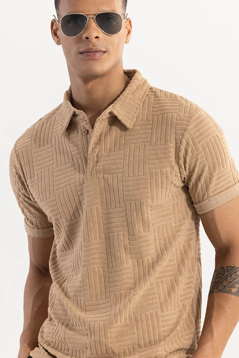 Quintet Beige Polo T-Shirt