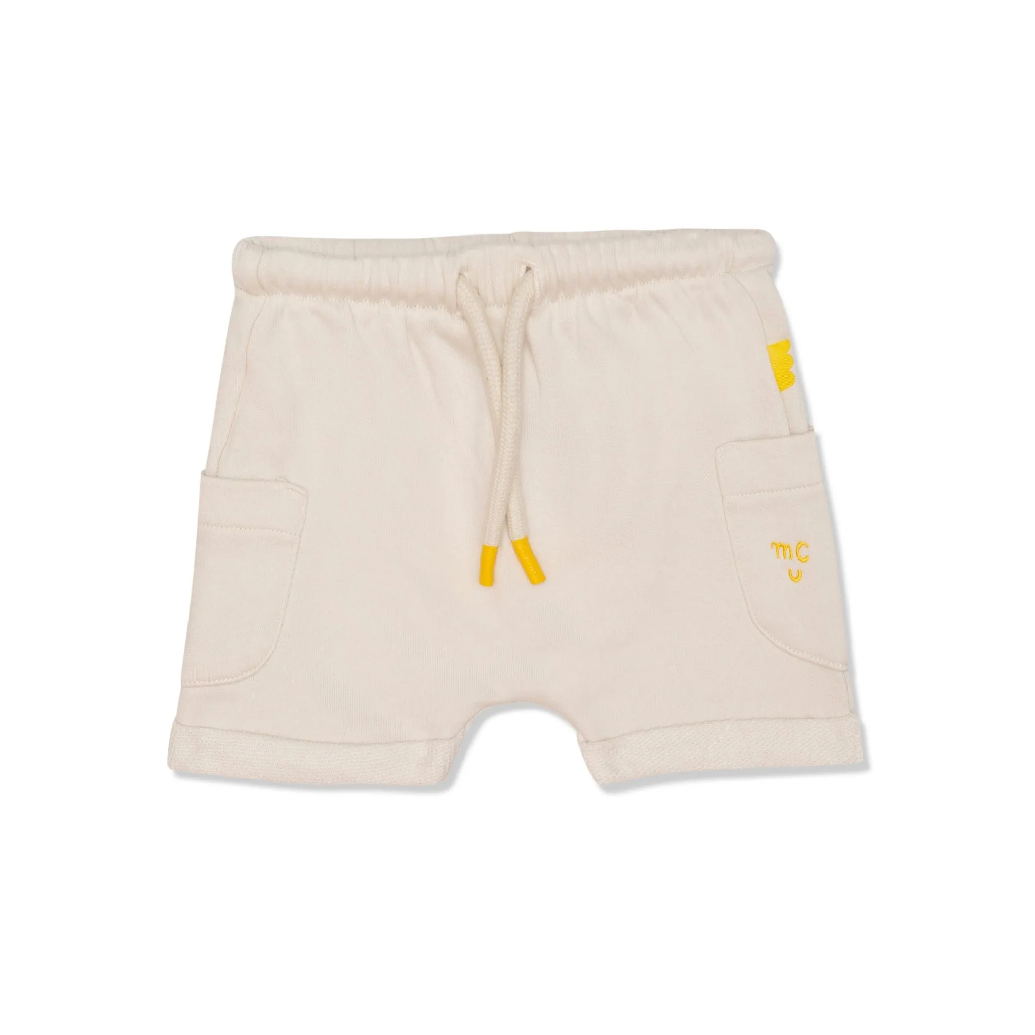 Recycled Cotton Sea Foam Baby Shorts