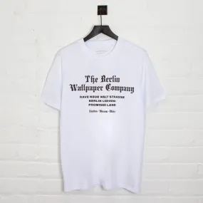 RNW Berlin Wallpaper Front Print - Tshirt - White