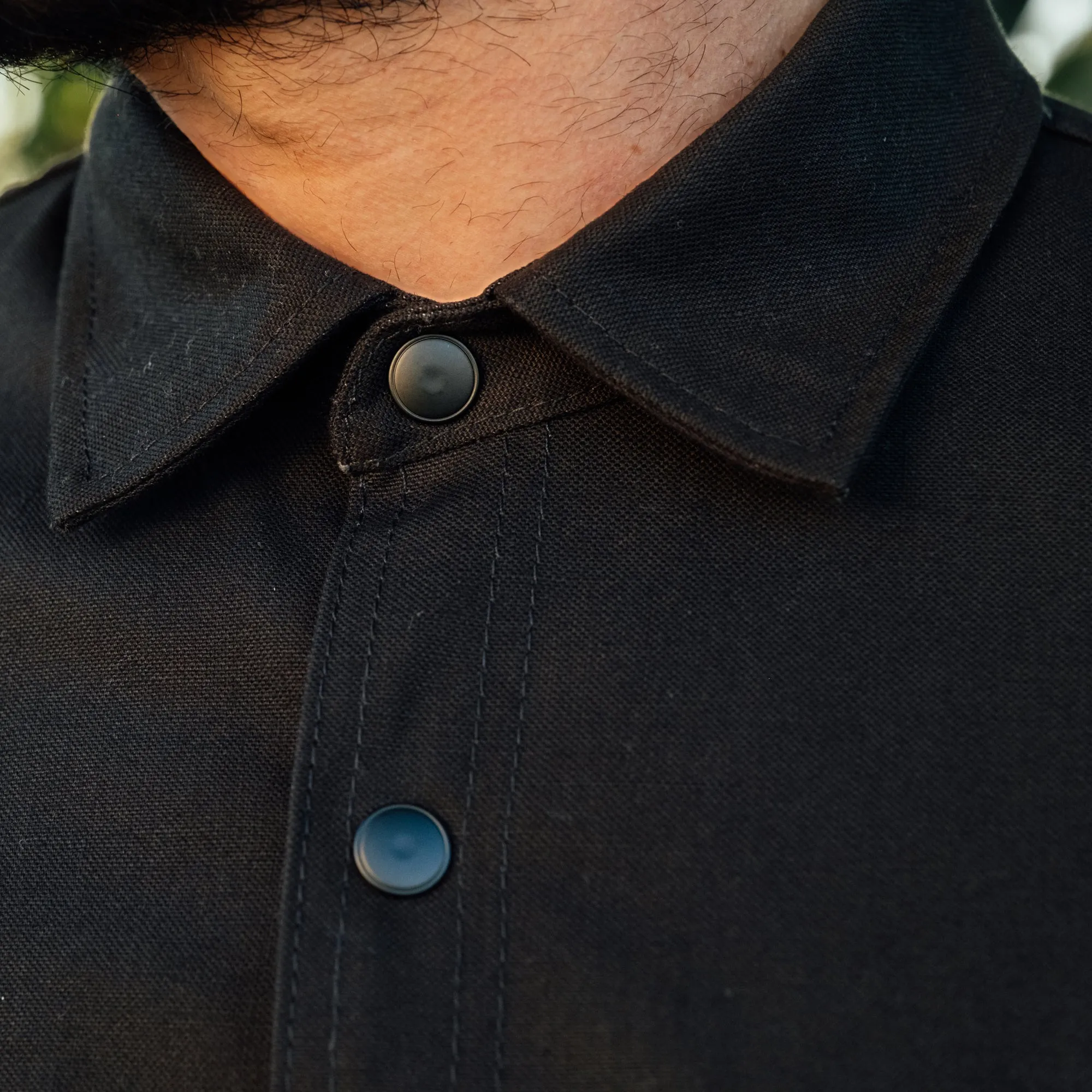 Rogue Territory Service Shirt Black Canvas Selvedge