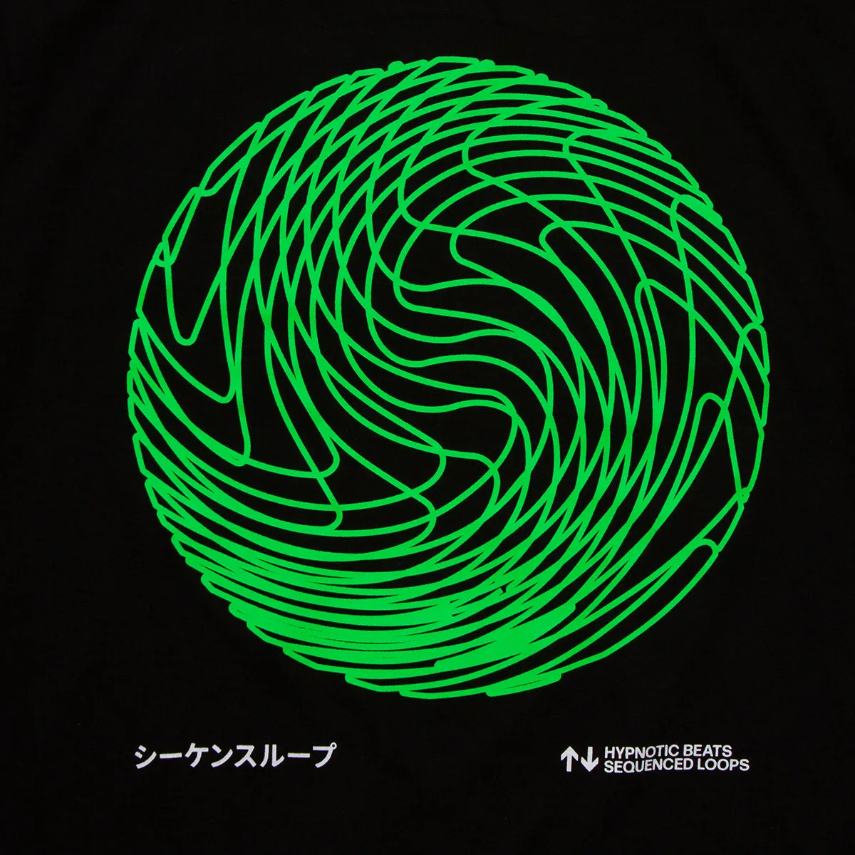 Sequence Sphere - Oversized Tshirt - Black