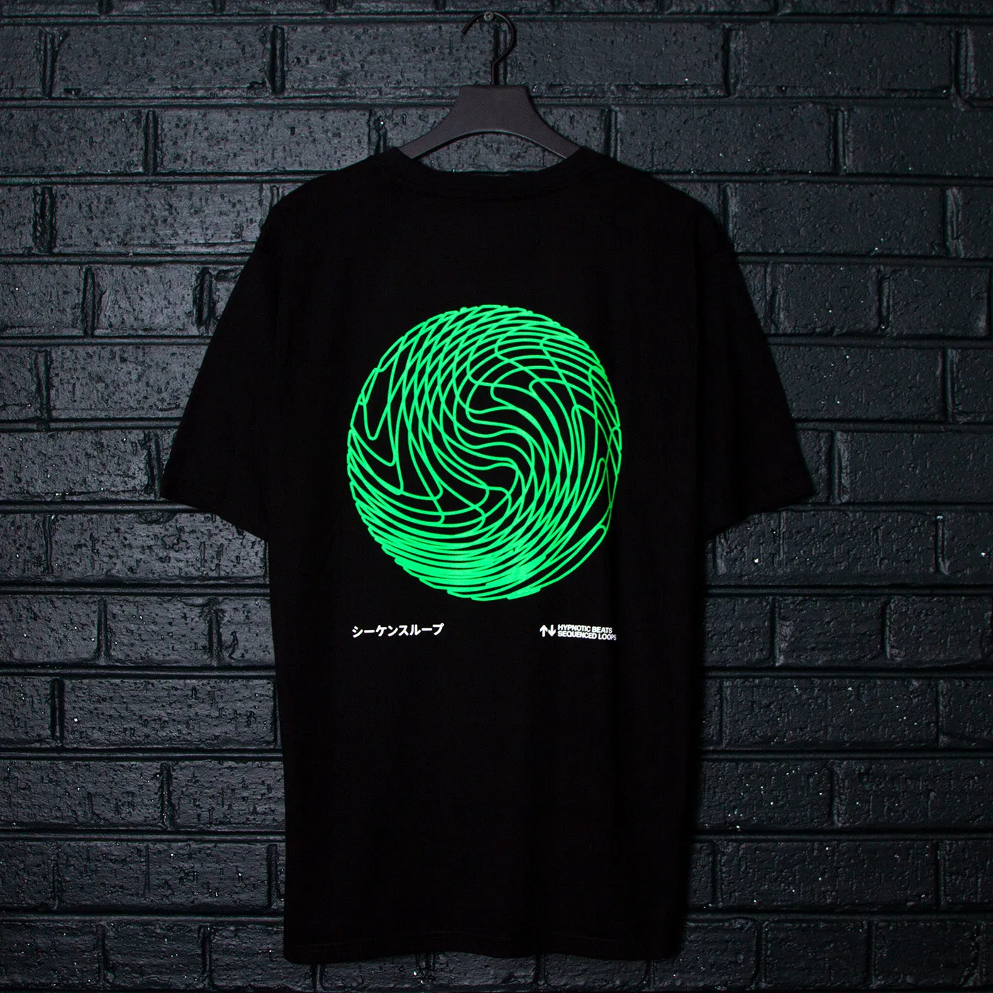 Sequence Sphere - Oversized Tshirt - Black