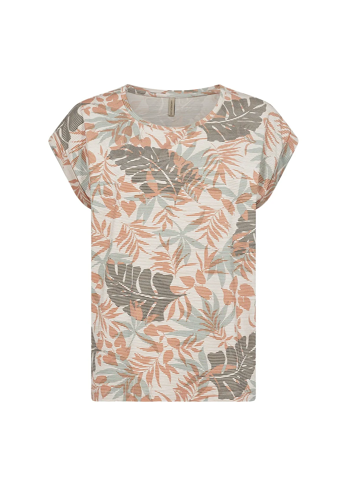 Shirt SC-Galina 39 papaya gemustert