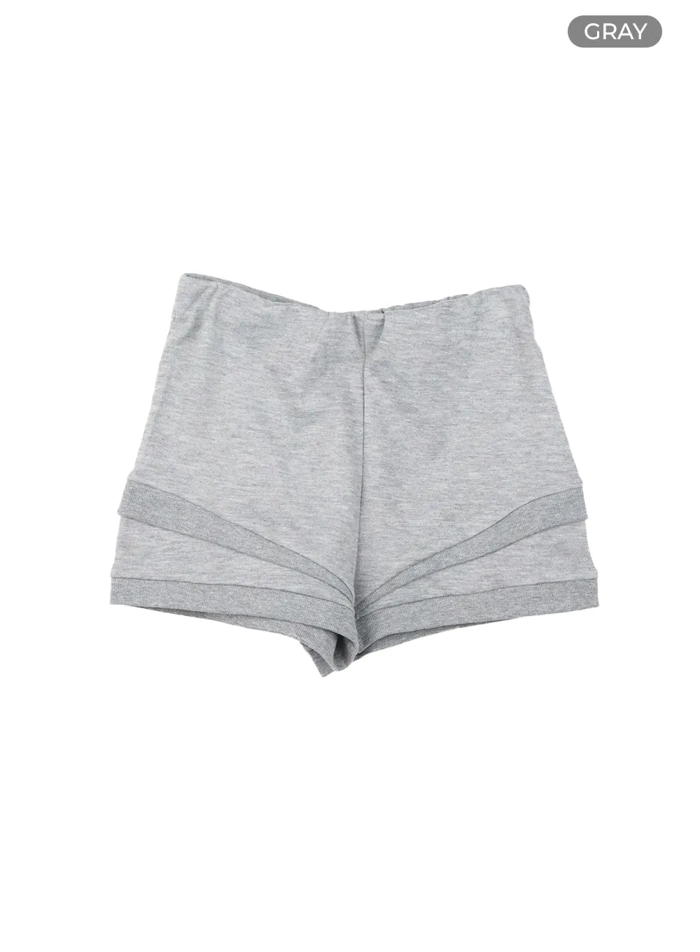 Solid Cotton Micro Shorts CM421