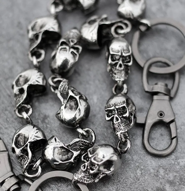 String of Skulls Belt Chain